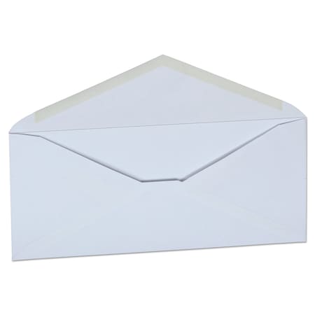 Office Impressions White Envelope, #10, Commercial Flap, Gummed Closure, 4.13 x 9.5, White, PK500 PK OFF82292